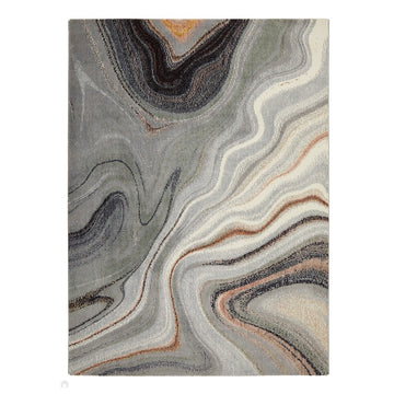 Amara AMA104 Modern Abstract Marbled Granite Stone High-Density Soft-Touch Polyester Sage/Grey Rug-Concept Looms-Rug Love - The Most Loved Rug Store